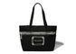 Cadeau promotionnel élégant noir réutilisable de sacs d'emballage de toile avec le logo de société fournisseur