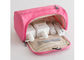 Couleur de rose de service d'OEM/ODM de sac d'article de toilette de voyage de polyester pour des dames fournisseur