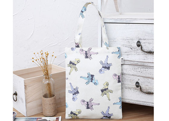 Toile personnalisée de sacs à provisions de taille standard, sac de toile de coton grande capacité