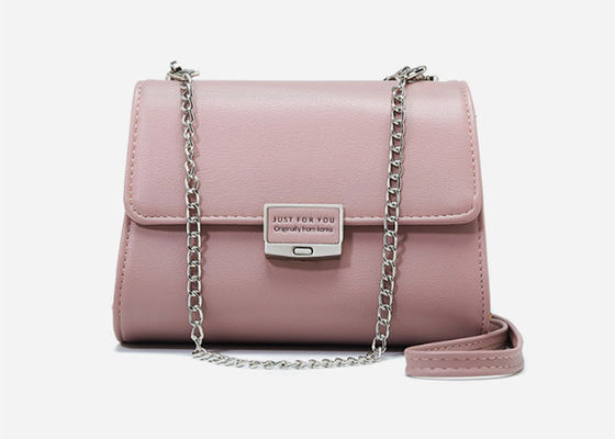 Mini matériel à chaînes de cuir d'unité centrale de sac d'épaule de femmes chiques 16 * 12 * 7cm avec la boucle